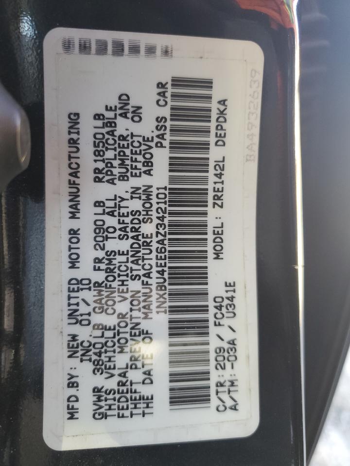 1NXBU4EE6AZ342101 2010 Toyota Corolla Base