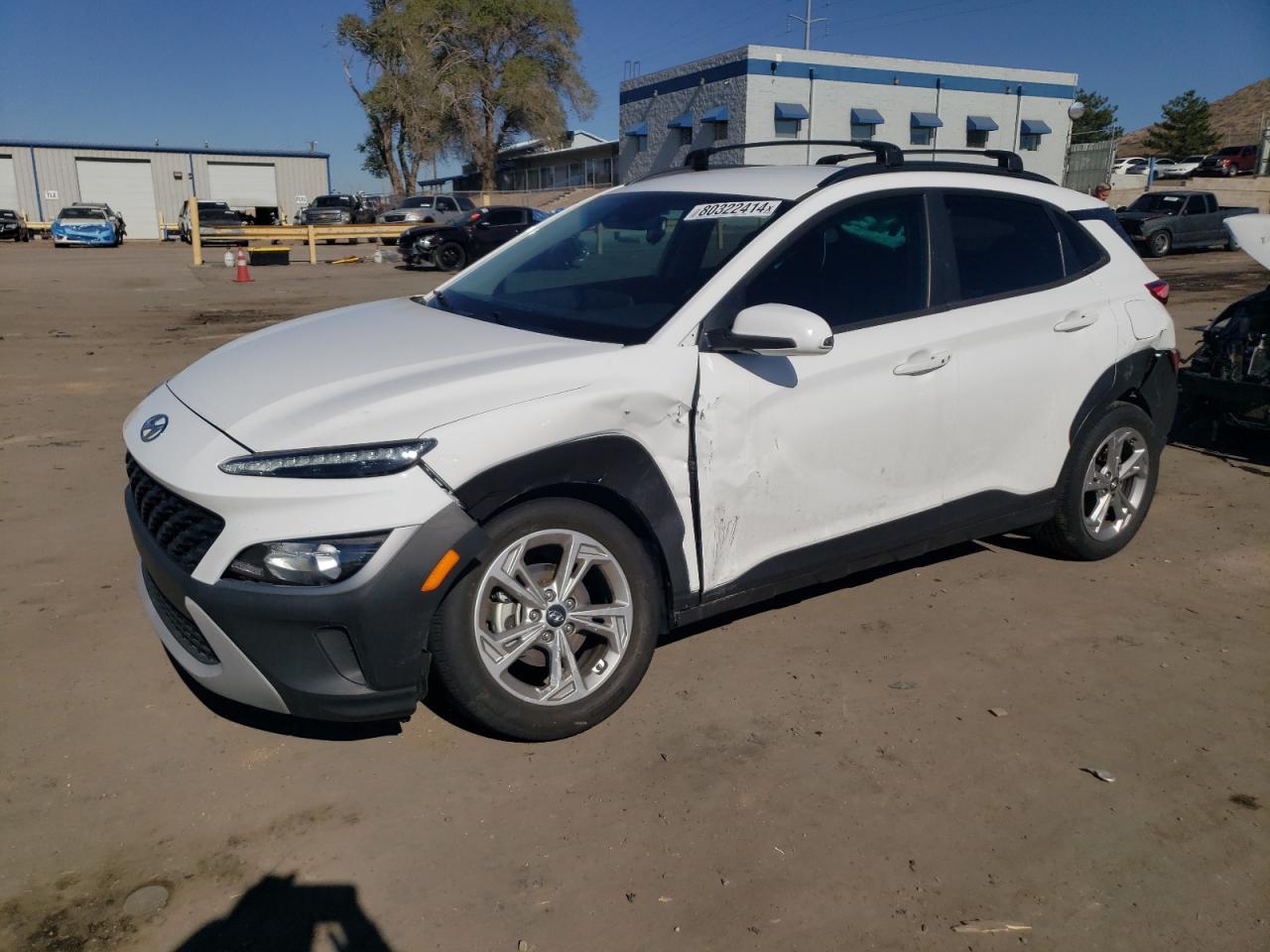 2022 Hyundai Kona Sel VIN: KM8K62AB4NU817633 Lot: 80322414