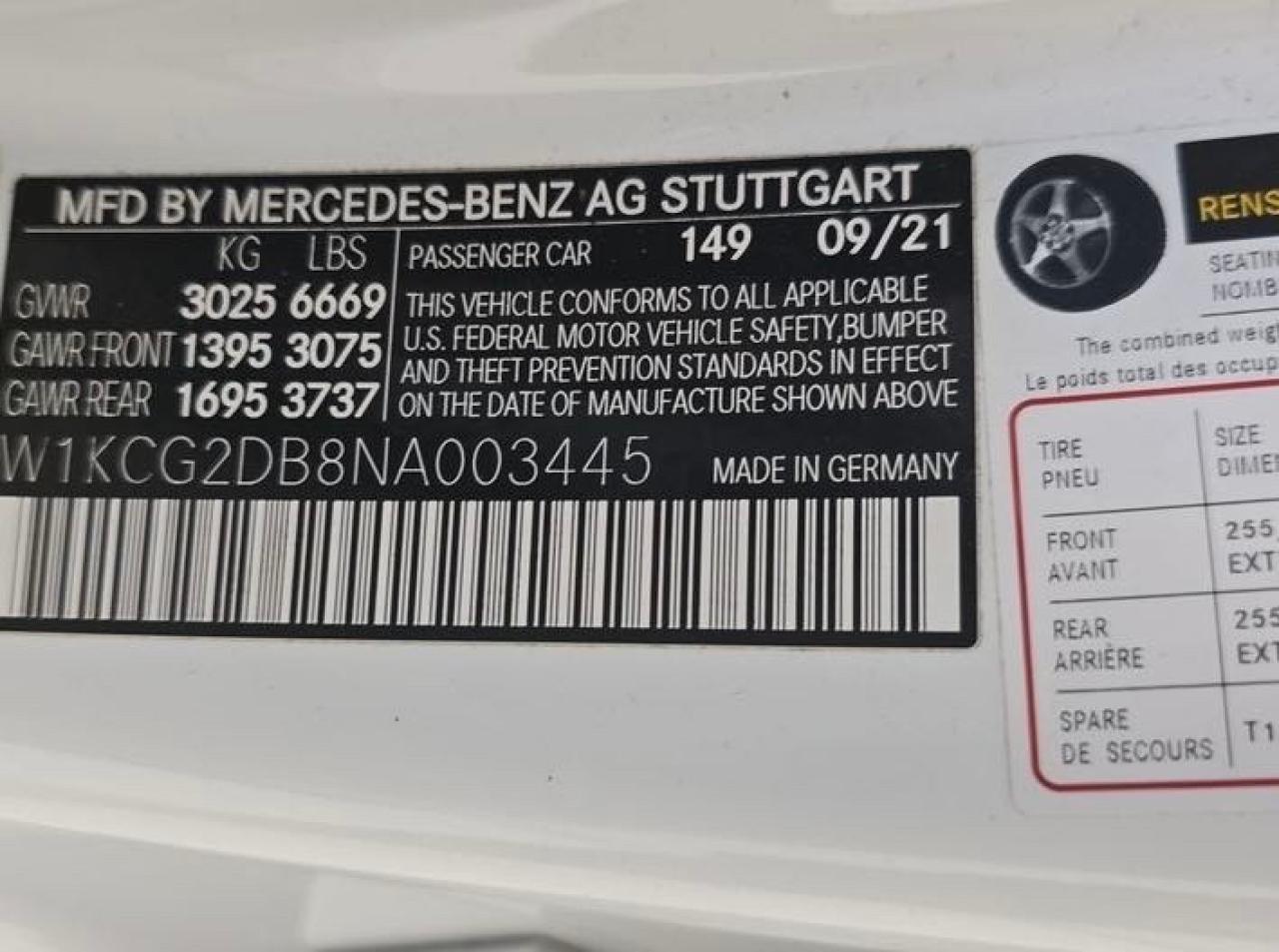 2022 Mercedes-Benz Eqs Sedan 450+ VIN: W1KCG2DB8NA003445 Lot: 82360094