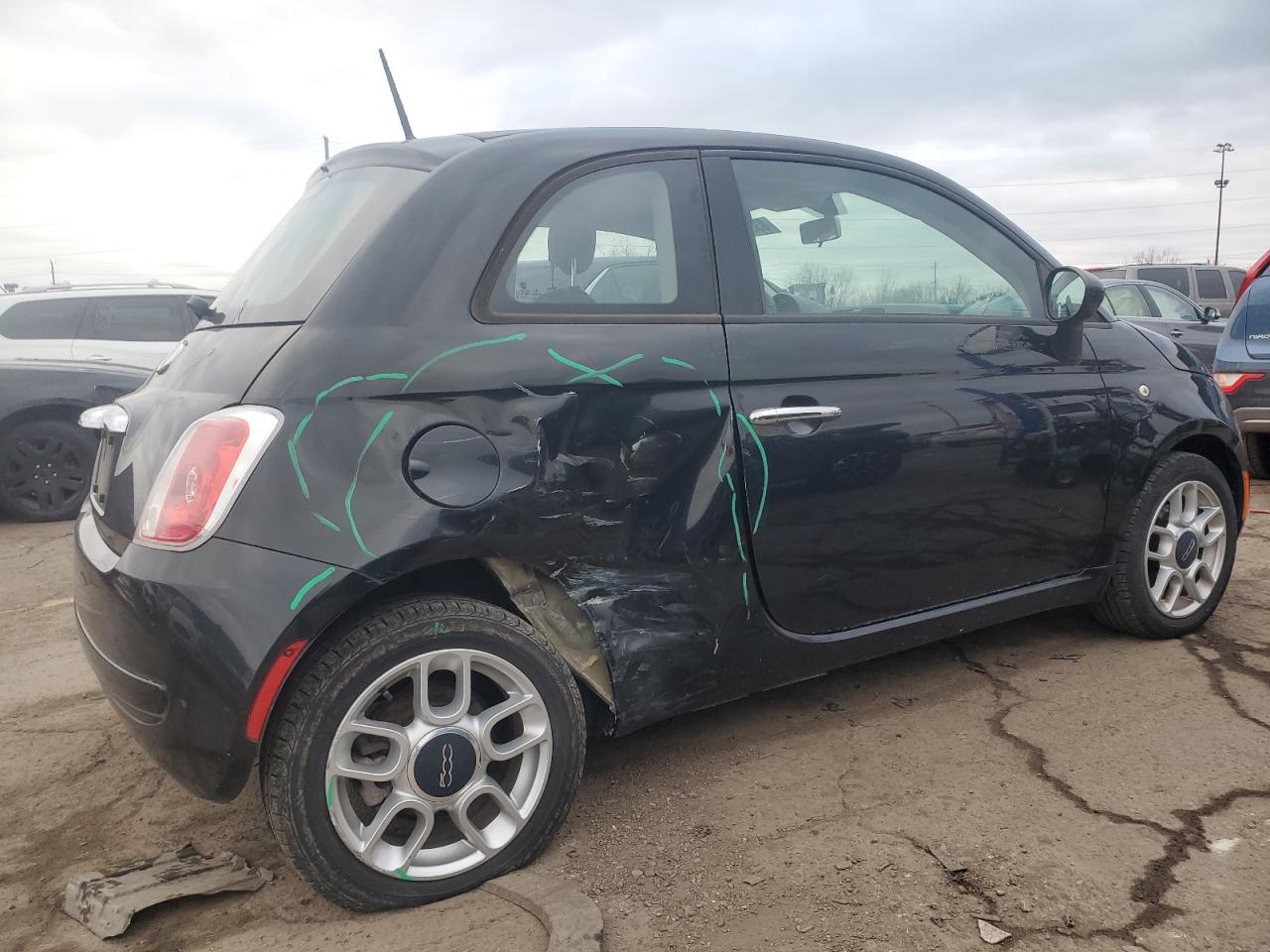 2013 Fiat 500 Pop VIN: 3C3CFFAR6DT707595 Lot: 83327874