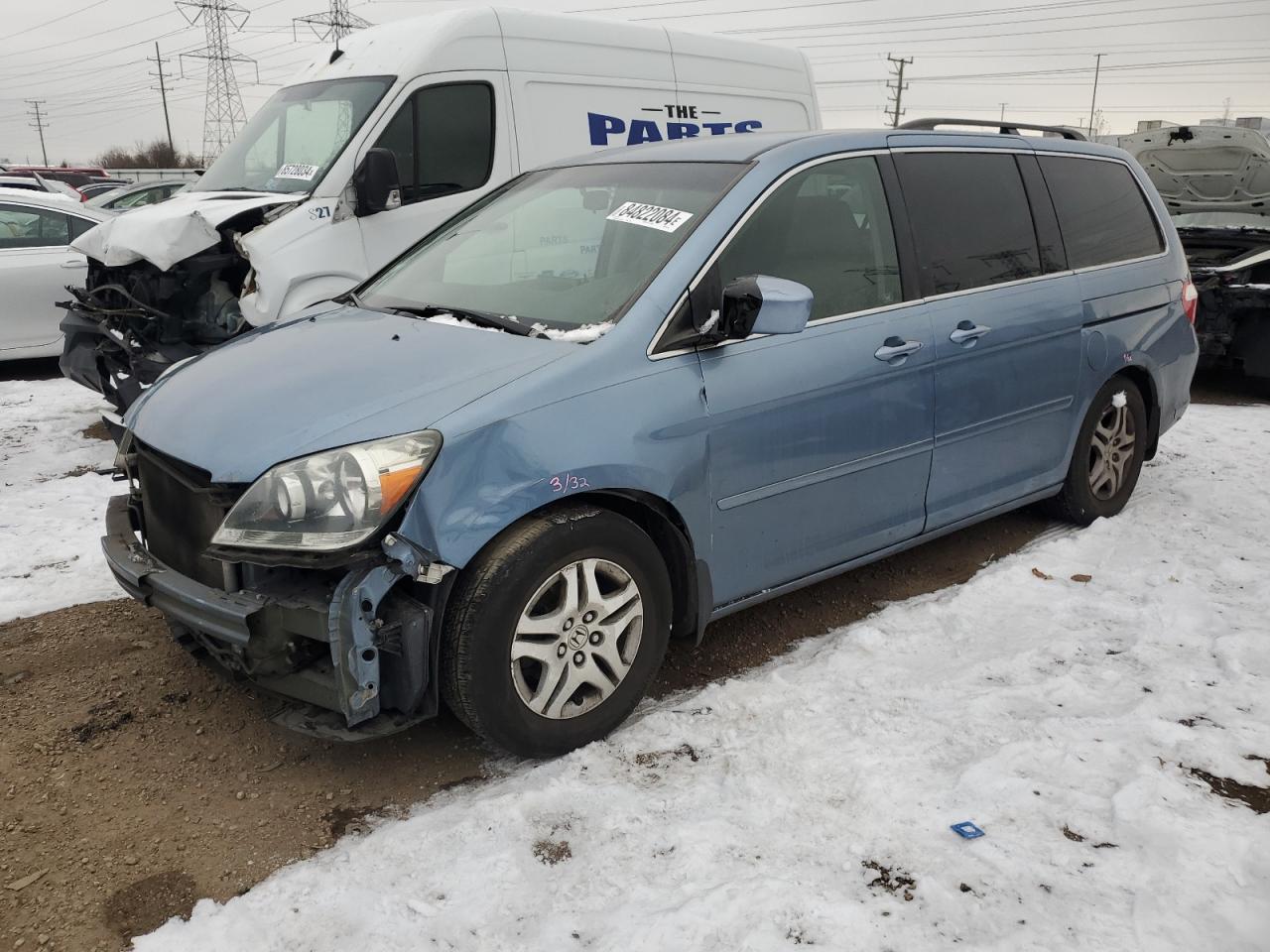 2007 Honda Odyssey Ex VIN: 5FNRL38497B067246 Lot: 84822084