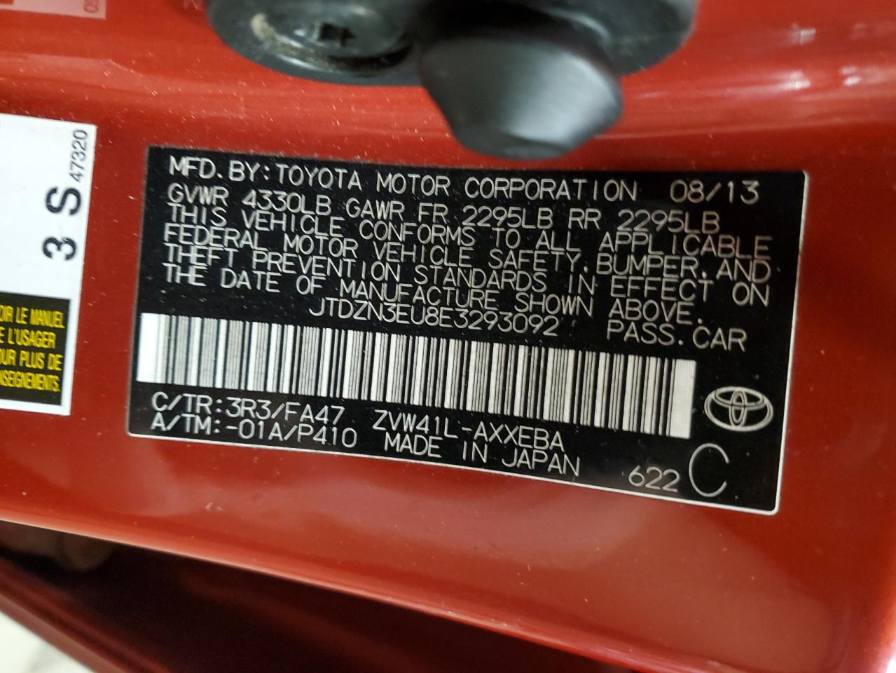 JTDZN3EU8E3293092 2014 Toyota Prius V