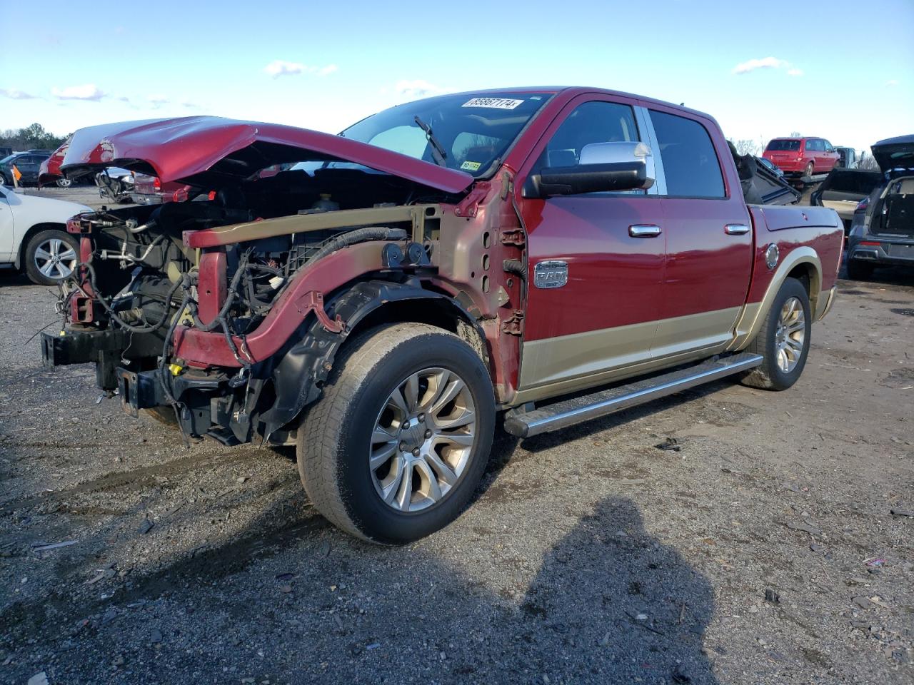 2013 Ram 1500 Longhorn VIN: 1C6RR7PT9DS655023 Lot: 85867174