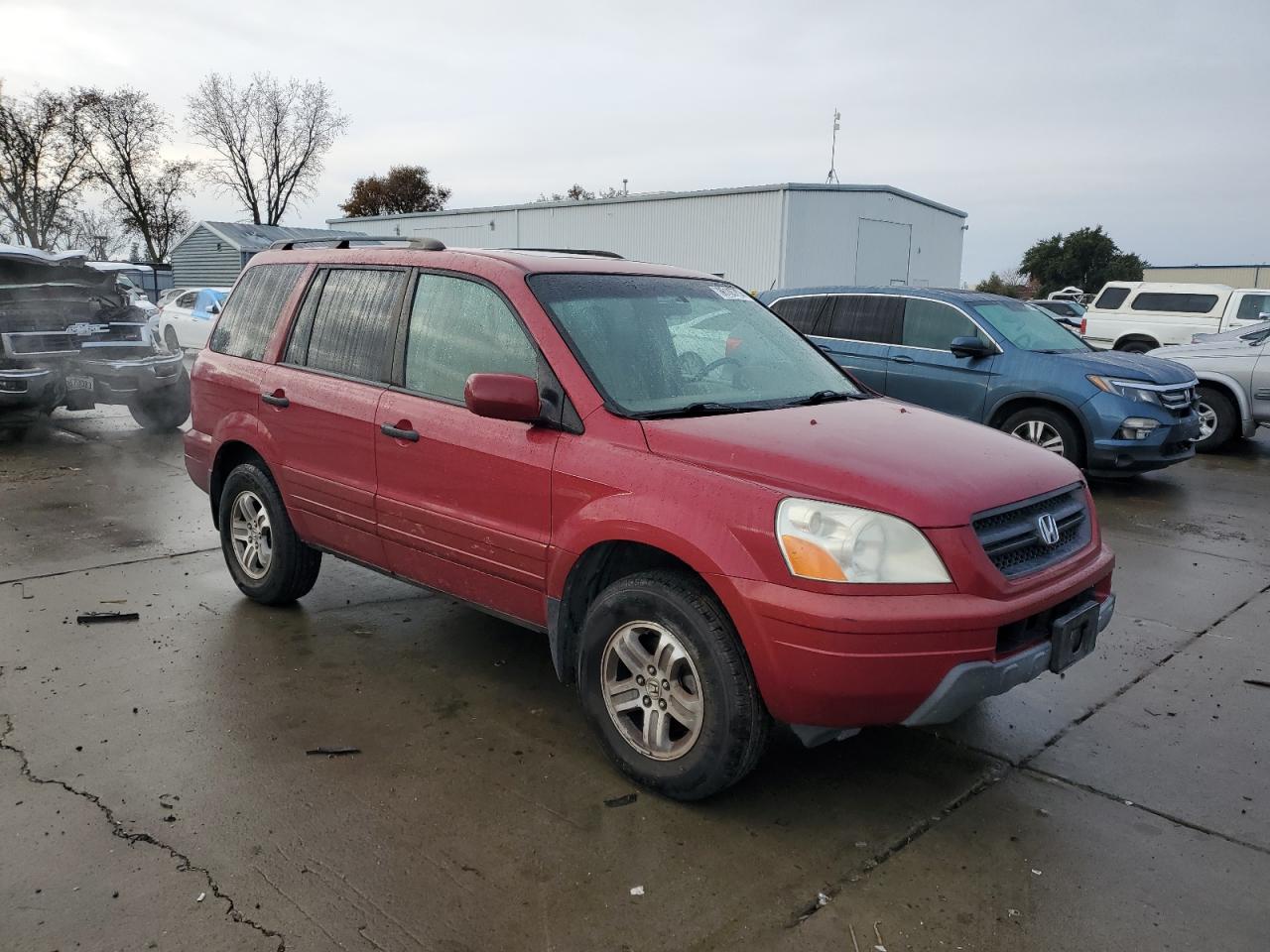 2005 Honda Pilot Exl VIN: 2HKYF18575H573382 Lot: 86105704