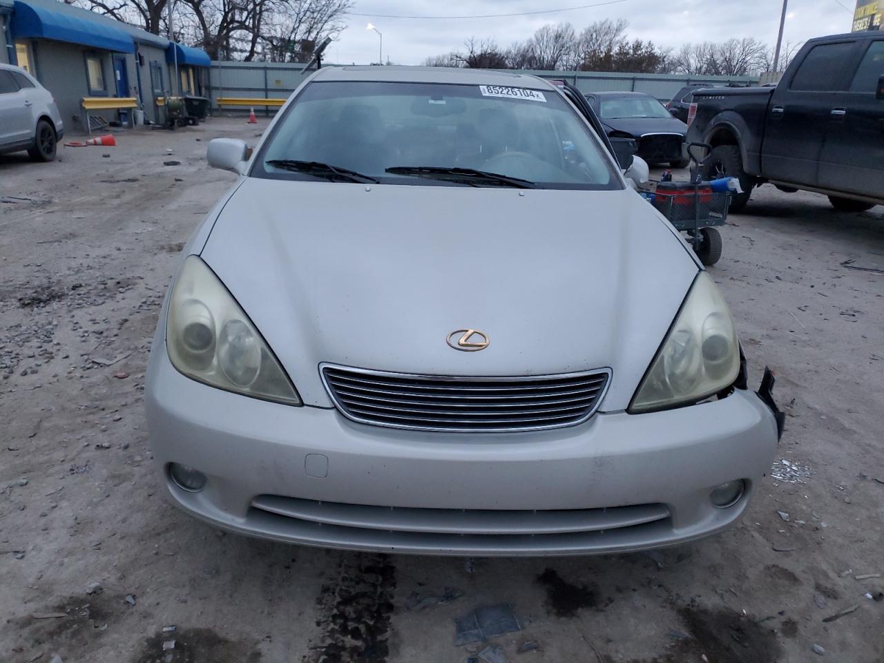 2005 Lexus Es 330 VIN: JTHBA30G555082675 Lot: 85226104