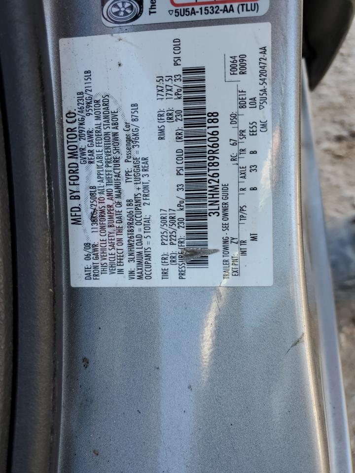 3LNHM26T89R606188 2009 Lincoln Mkz