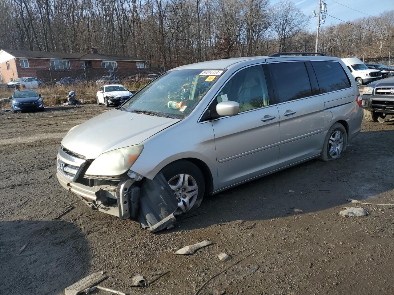 2005 Honda Odyssey Ex VIN: 5FNRL38405B409664 Lot: 84846754