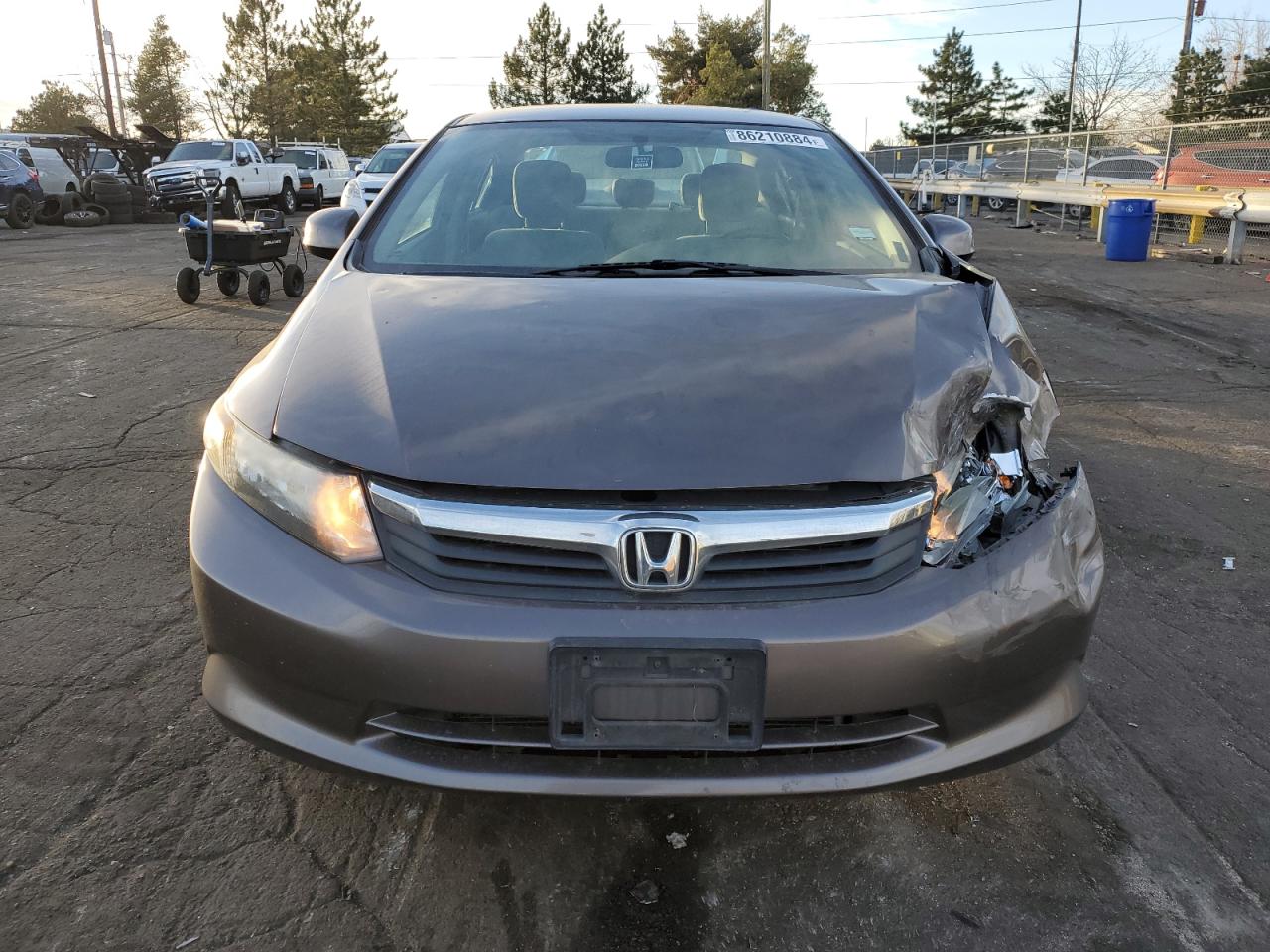 2012 Honda Civic Lx VIN: 2HGFB2F57CH536674 Lot: 86210884