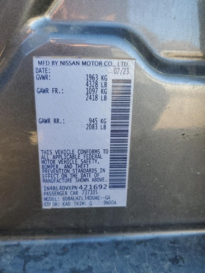 1N4BL4DVXPN421692 2023 Nissan Altima Sv