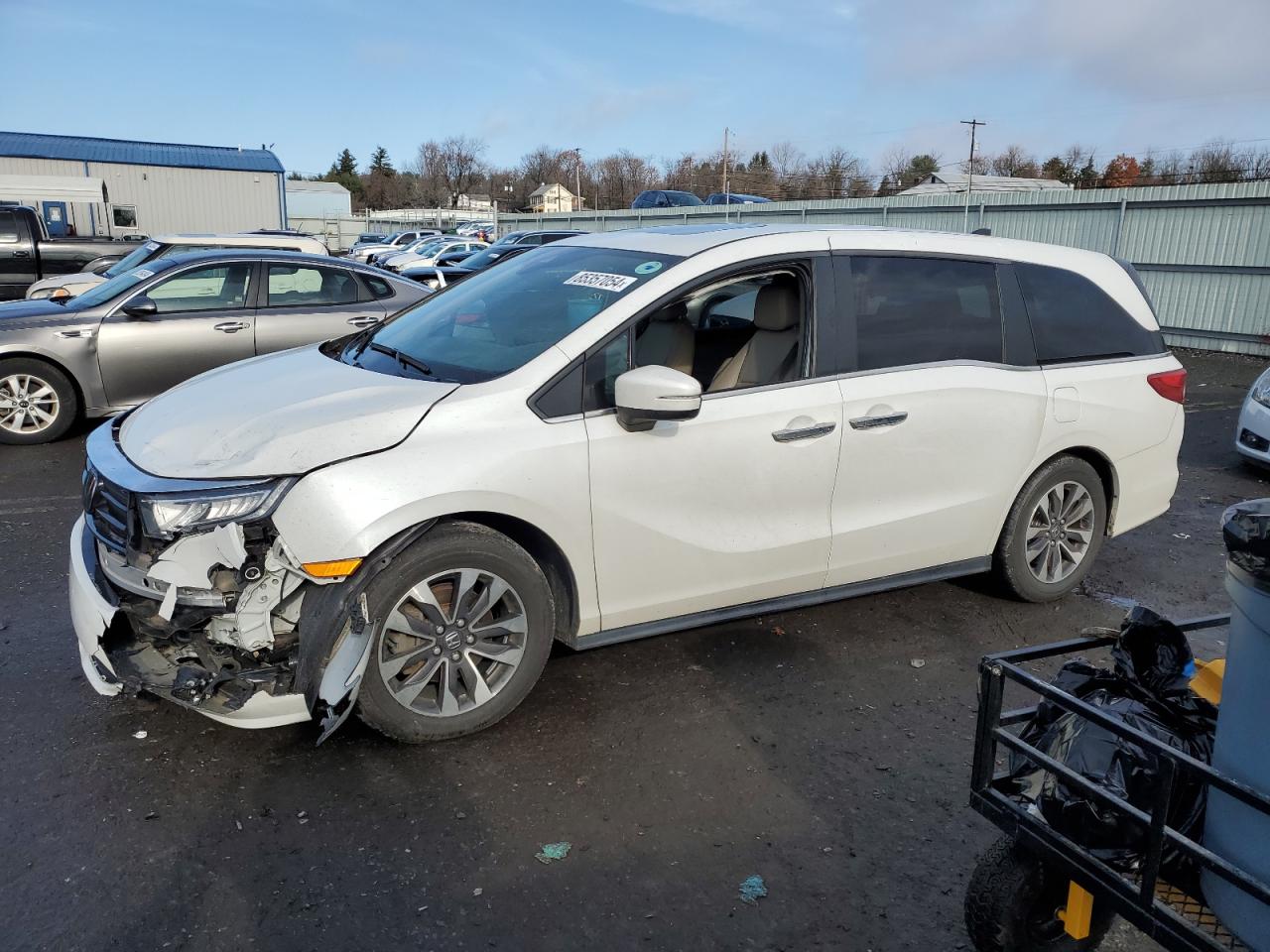 2022 Honda Odyssey Exl VIN: 5FNRL6H70NB028554 Lot: 85357054