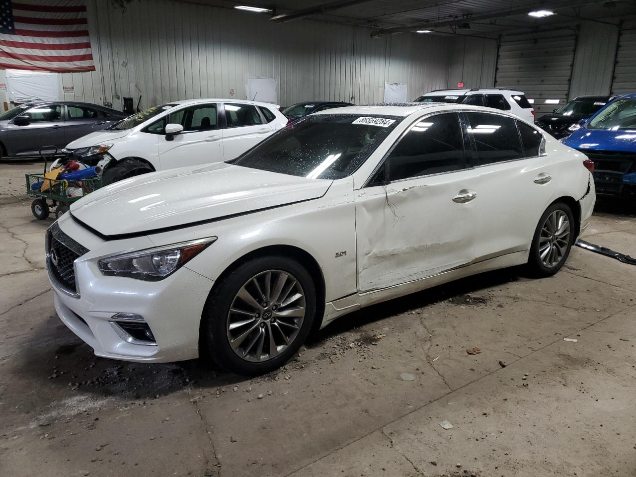 2018 Infiniti Q50 Luxe VIN: JN1EV7AR2JM610606 Lot: 86559284