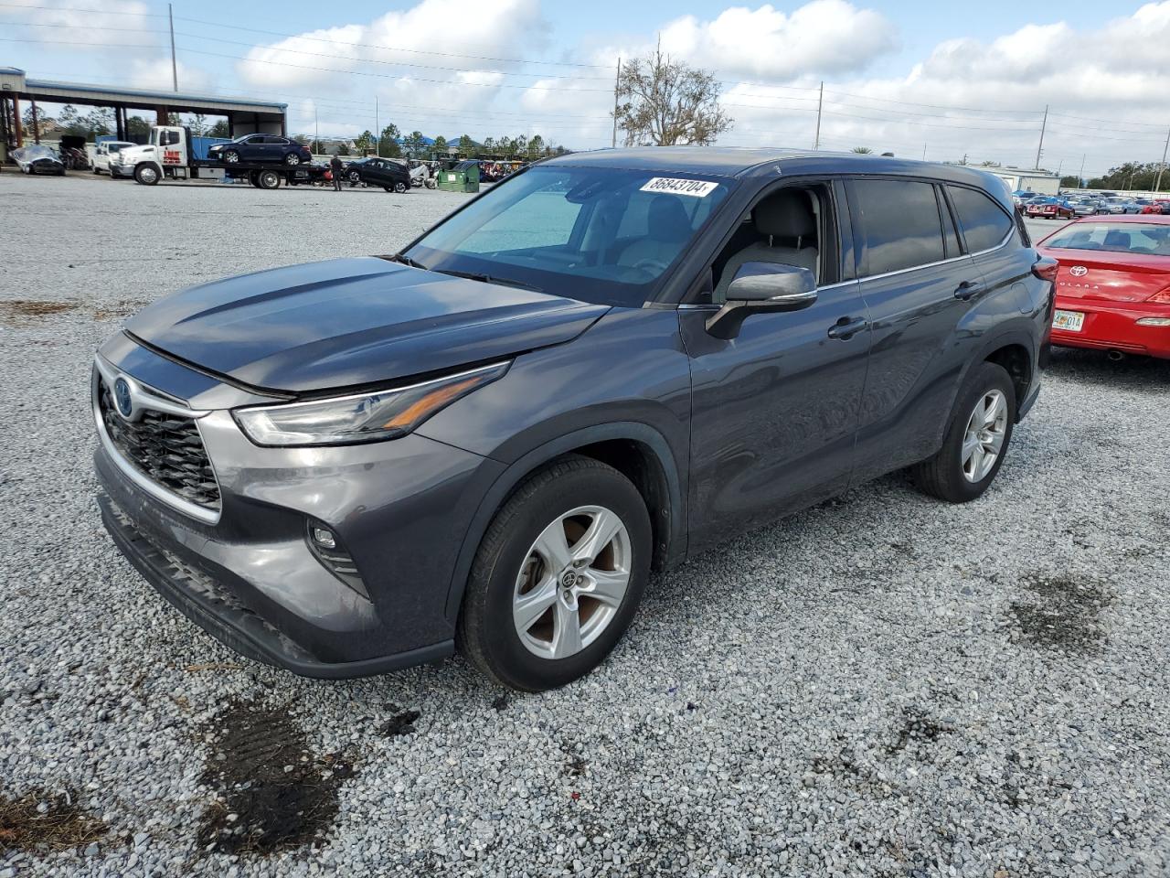 2022 Toyota Highlander Hybrid Le VIN: 5TDZARAH0NS510544 Lot: 86843704