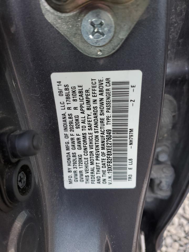 19XFB2F8XEE276049 2014 Honda Civic Ex