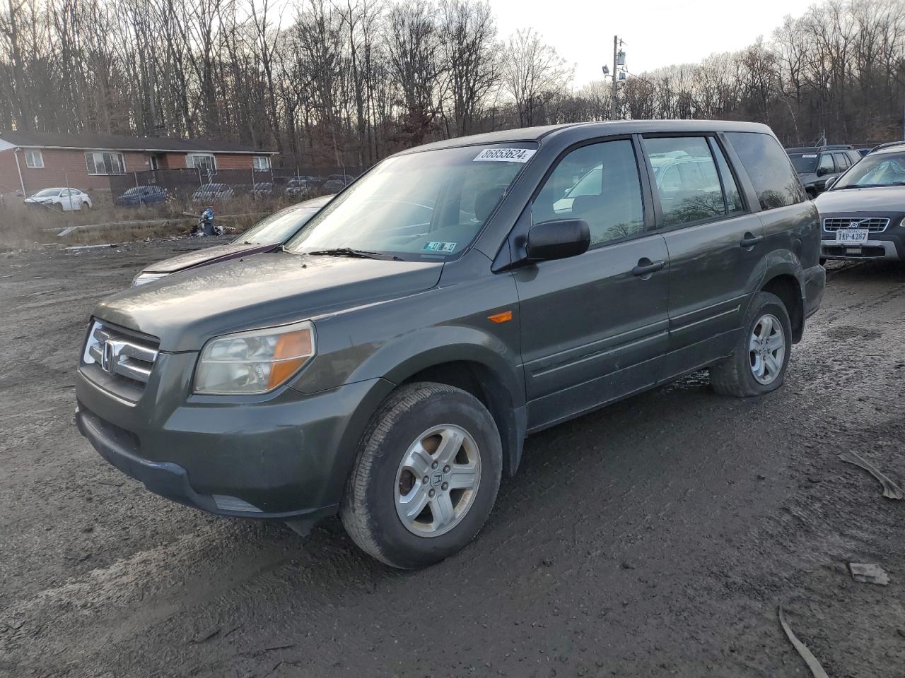 2006 Honda Pilot Lx VIN: 2HKYF18126H526288 Lot: 86853624