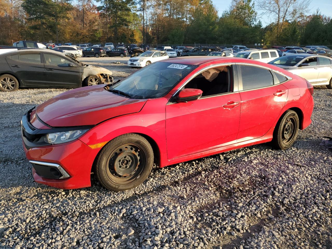 2HGFC2F6XKH606074 2019 Honda Civic Lx