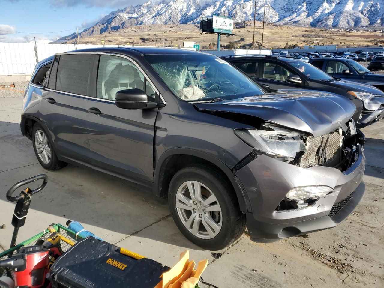 2018 Honda Pilot Lx VIN: 5FNYF6H10JB024223 Lot: 86870824