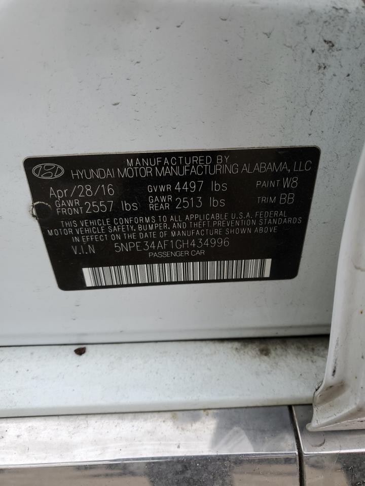 5NPE34AF1GH434996 2016 Hyundai Sonata Sport