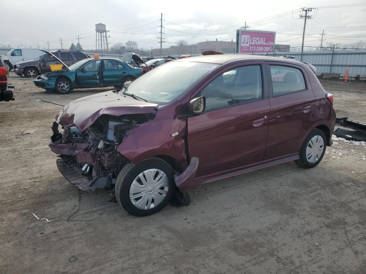 2021 Mitsubishi Mirage Es VIN: ML32AUHJ3MH001258 Lot: 82767834