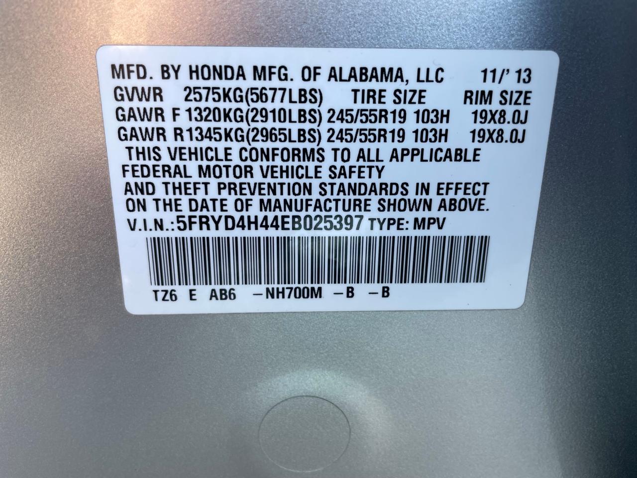 5FRYD4H44EB025397 2014 Acura Mdx Technology