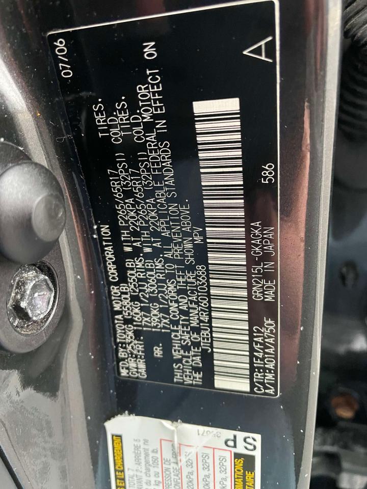 JTEBU14R760103688 2006 Toyota 4Runner Sr5