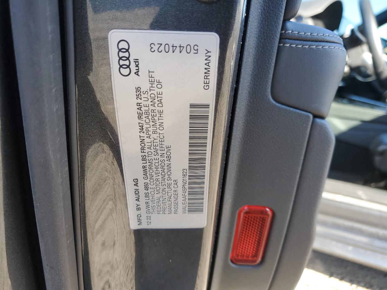 WAUEAAF45PN011623 2023 Audi A4 Premium Plus 45