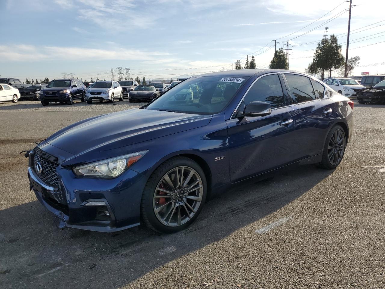 2019 Infiniti Q50 Red Sport 400 VIN: JN1FV7AP1KM780024 Lot: 86755684