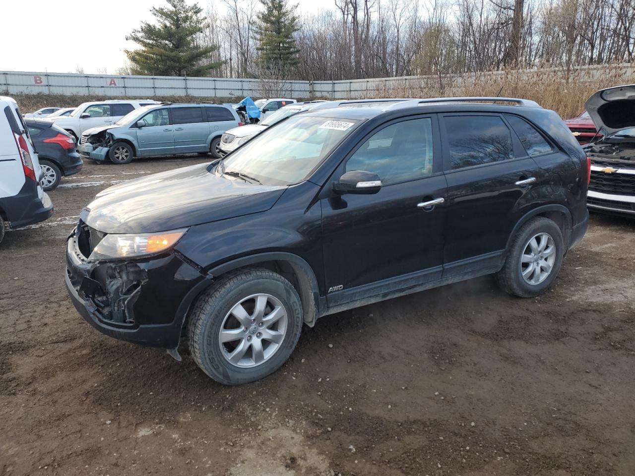 2013 Kia Sorento Lx VIN: 5XYKTCA6XDG310936 Lot: 81995674