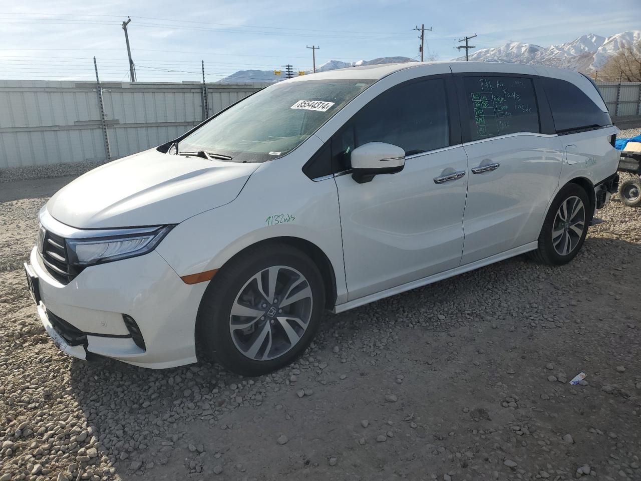 2022 Honda Odyssey Touring VIN: 5FNRL6H81NB049129 Lot: 85544314