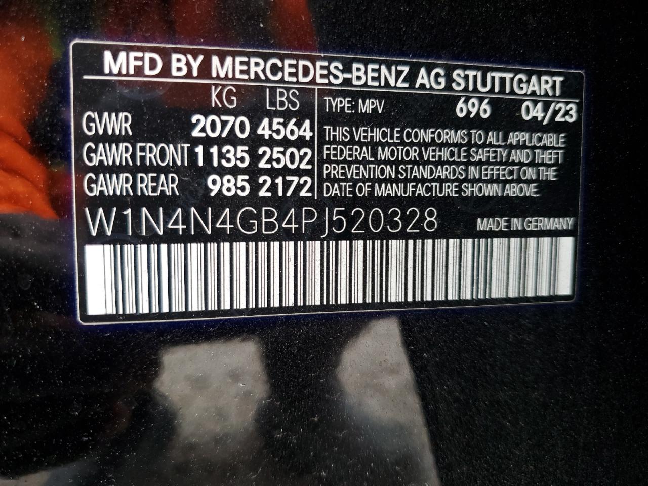 2023 Mercedes-Benz Gla 250 VIN: W1N4N4GB4PJ520328 Lot: 86723854