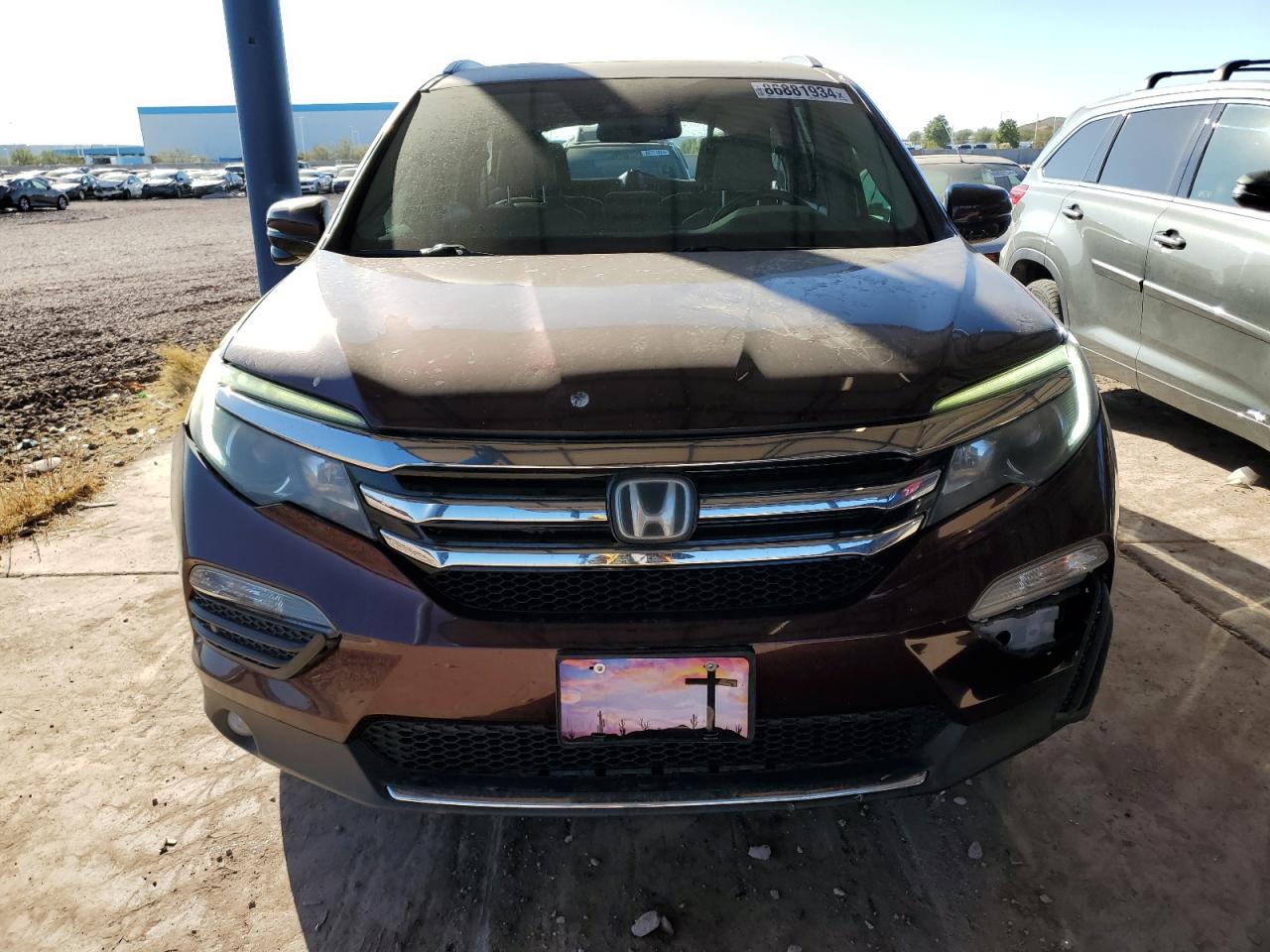 2016 Honda Pilot Touring VIN: 5FNYF6H92GB101866 Lot: 86881934