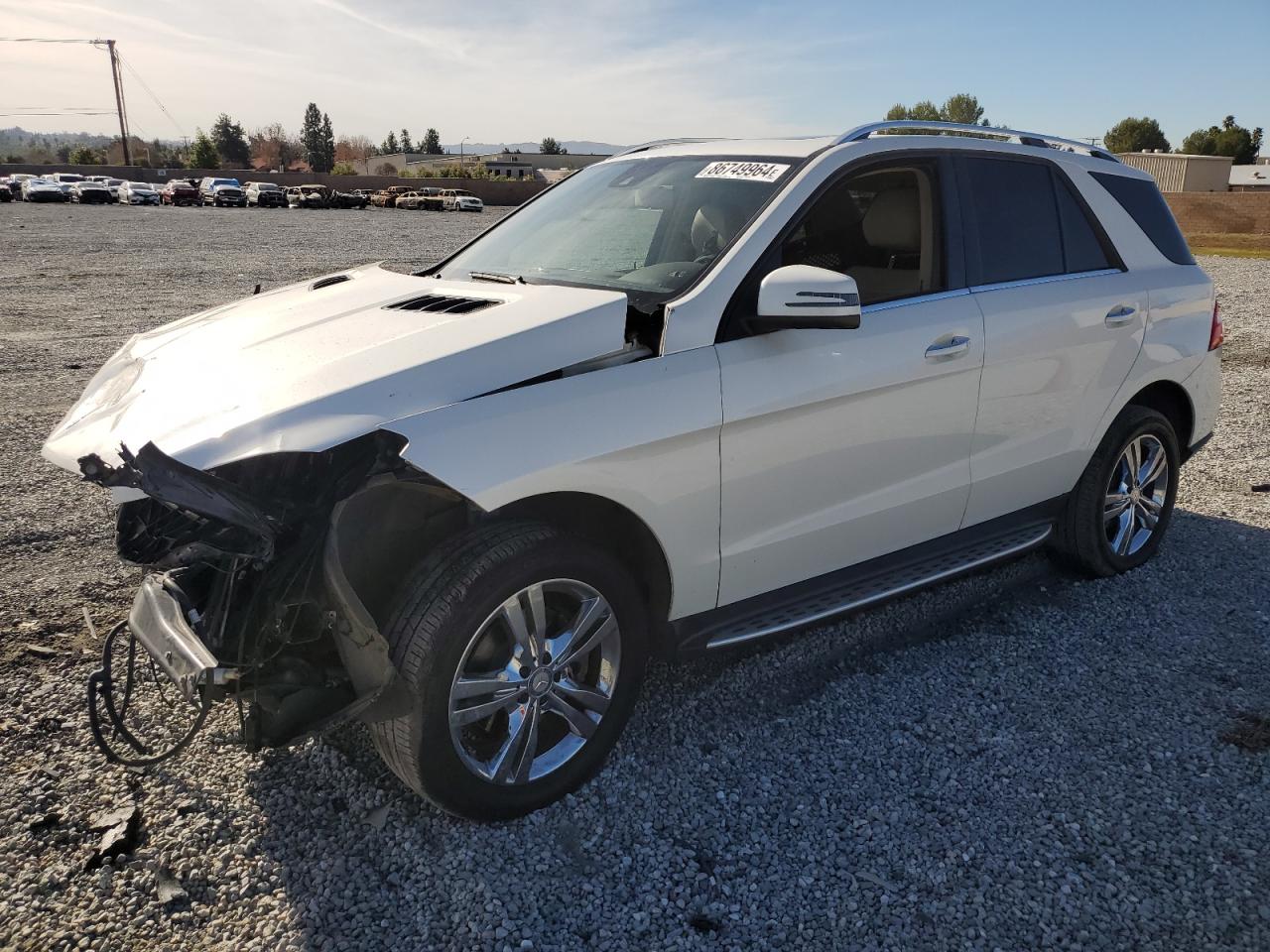 2013 Mercedes-Benz Ml 350 4Matic VIN: 4JGDA5HB9DA115967 Lot: 86749964