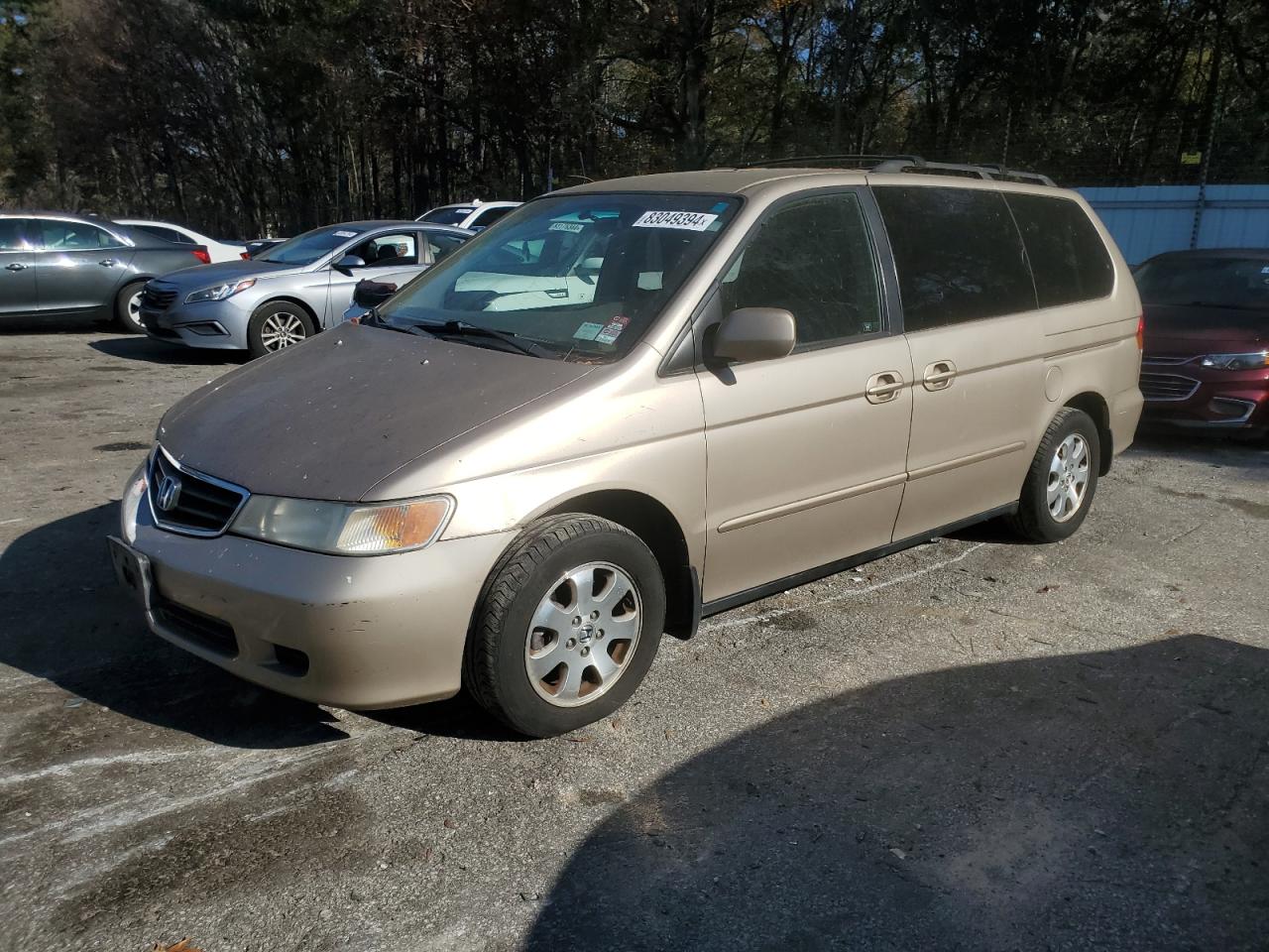 2002 Honda Odyssey Ex VIN: 5FNRL18642B002920 Lot: 83049394