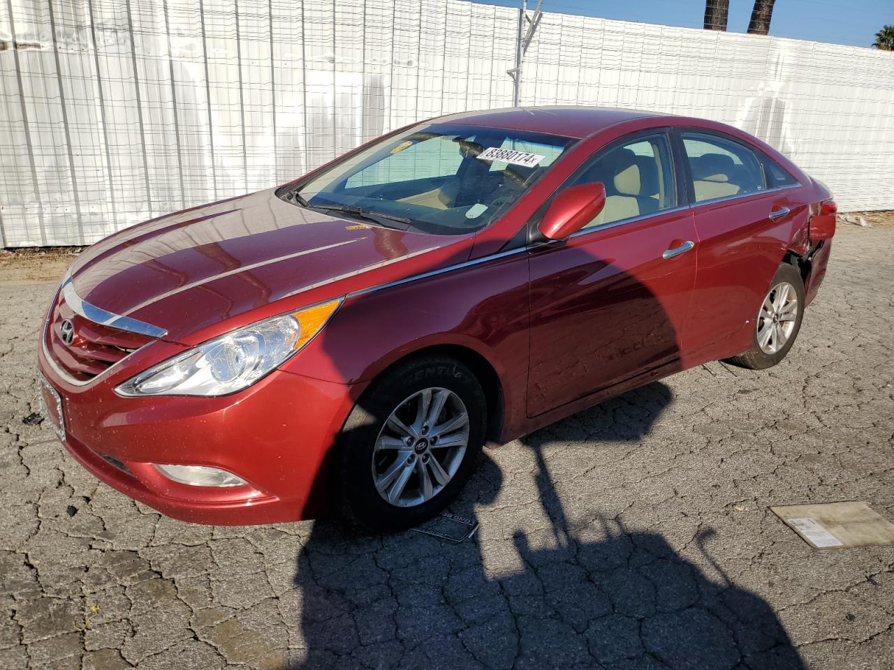 2013 Hyundai Sonata Gls VIN: 5NPEB4AC1DH543172 Lot: 83880174