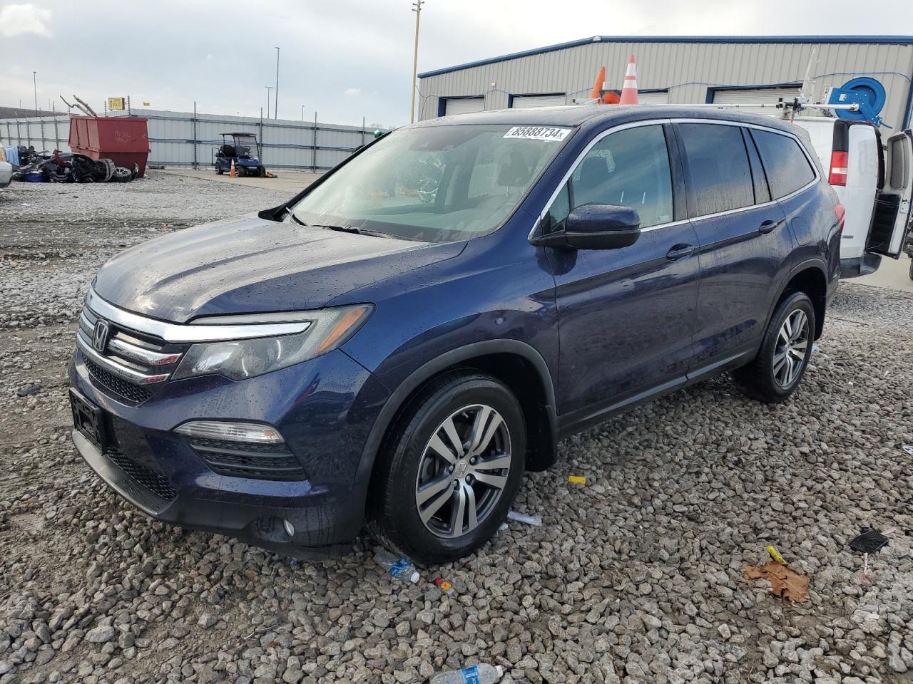 2017 Honda Pilot Exl VIN: 5FNYF6H60HB092222 Lot: 85888734