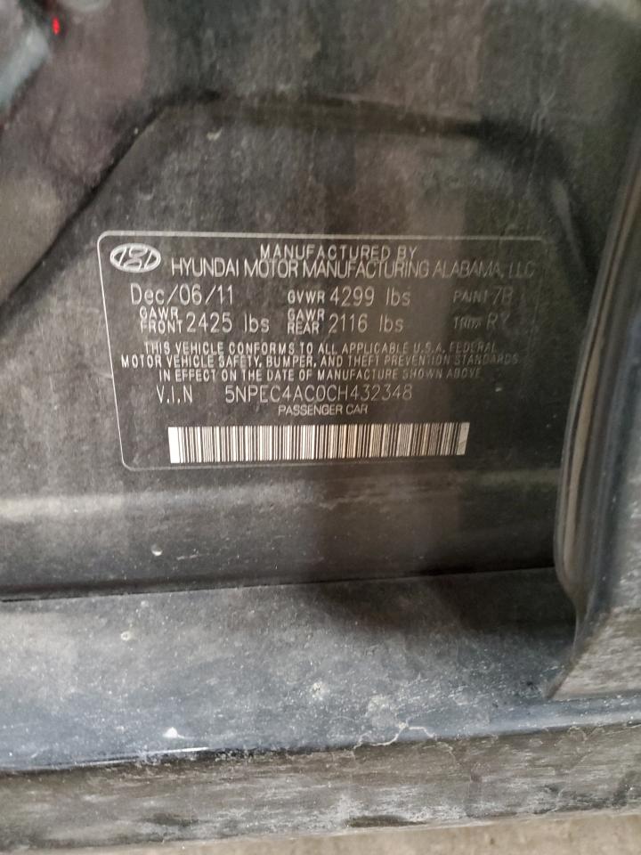 5NPEC4AC0CH432348 2012 Hyundai Sonata Se