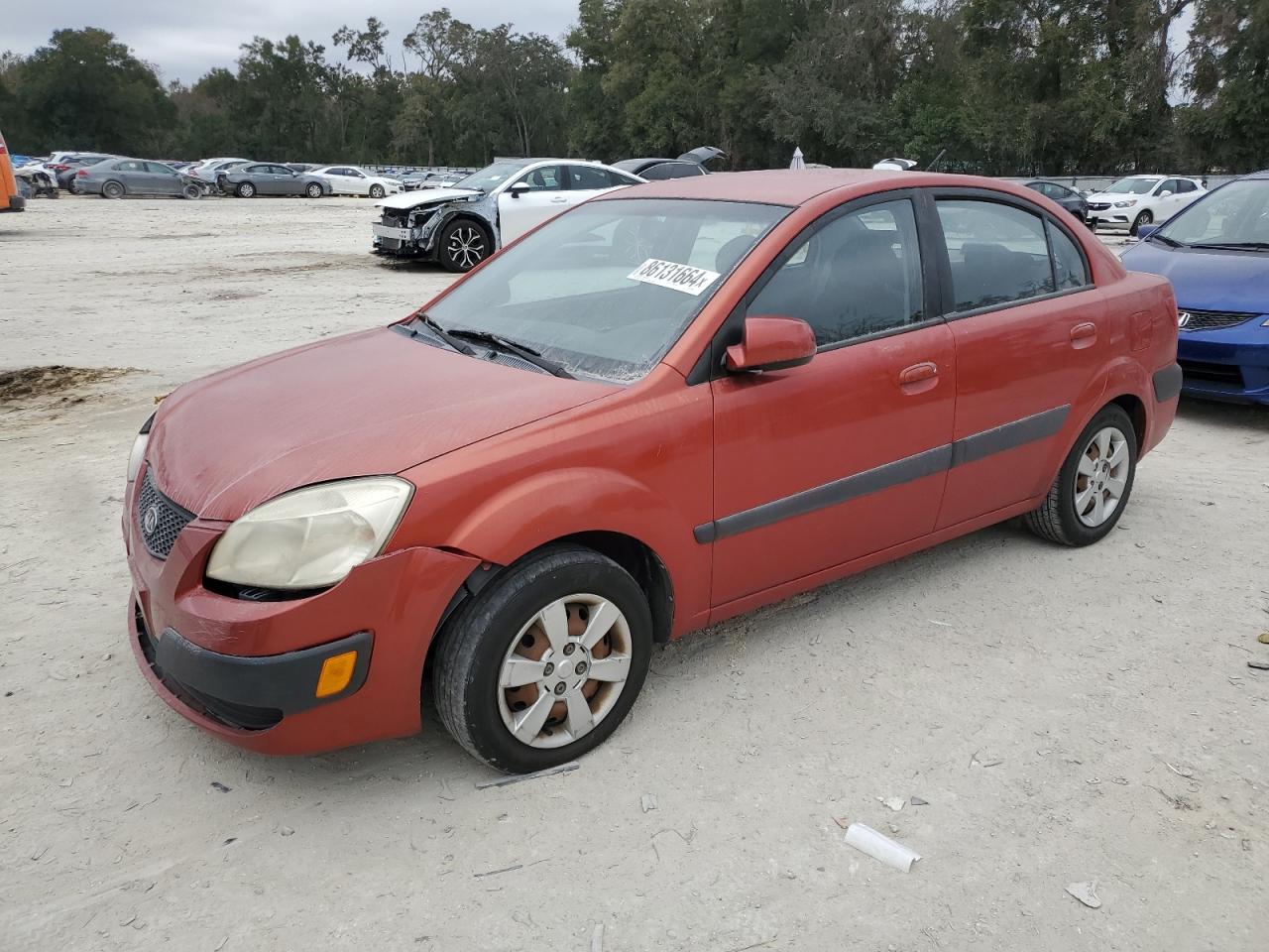 2007 Kia Rio Base VIN: KNADE123576246787 Lot: 86131664