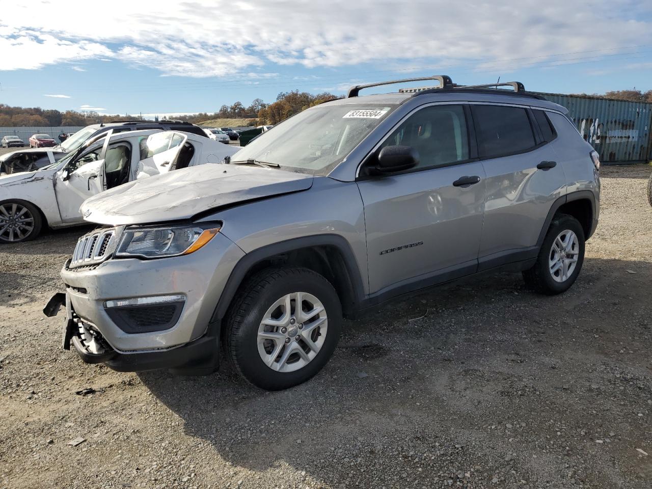 2019 Jeep Compass Sport VIN: 3C4NJDAB6KT598756 Lot: 83155504