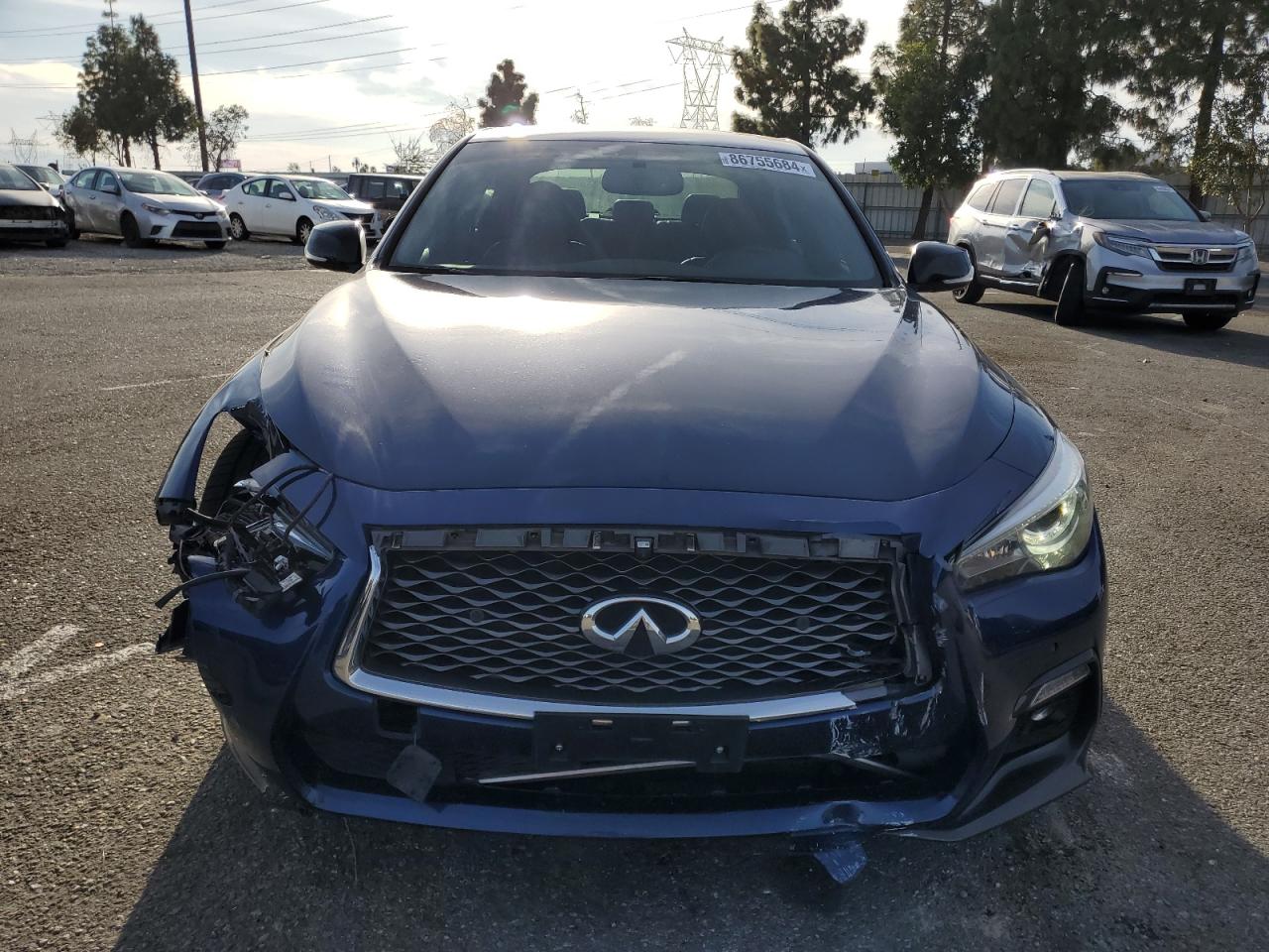 2019 Infiniti Q50 Red Sport 400 VIN: JN1FV7AP1KM780024 Lot: 86755684