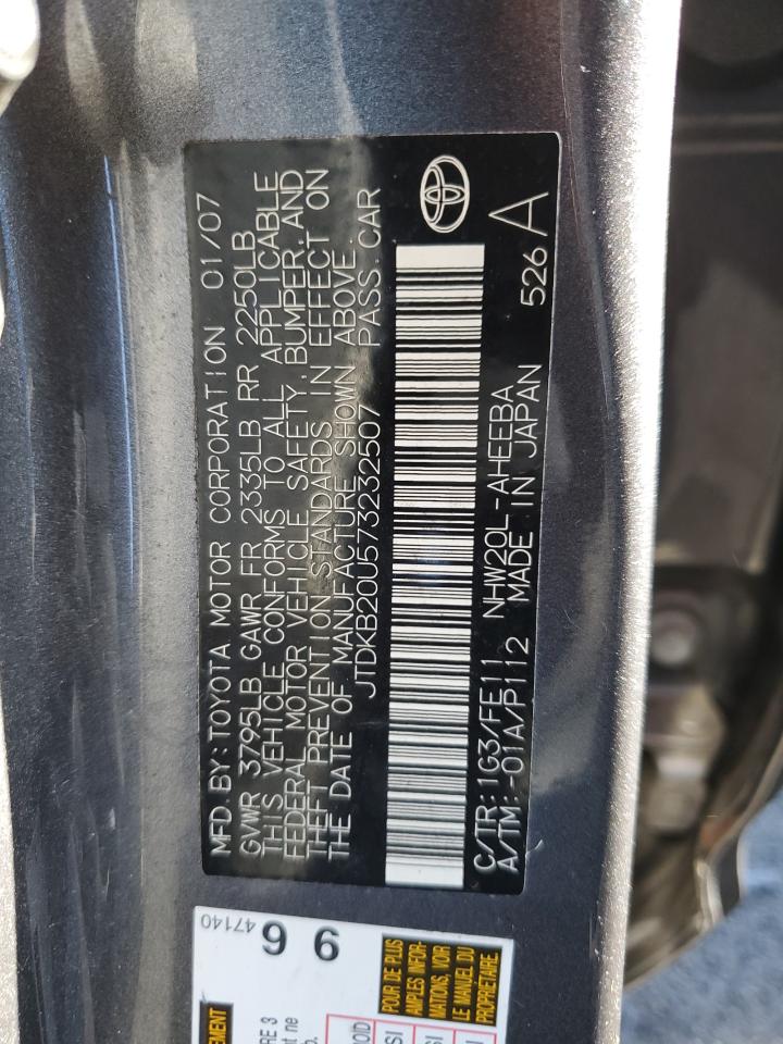 JTDKB20U573232507 2007 Toyota Prius