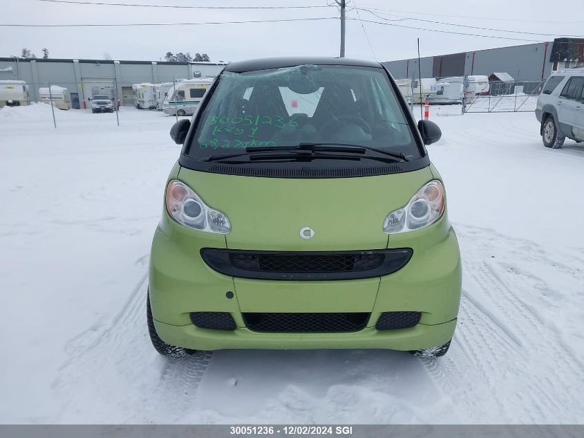 2011 Smart Fortwo Pure/Passion VIN: WMEEJ3BA4BK449037 Lot: 30051236