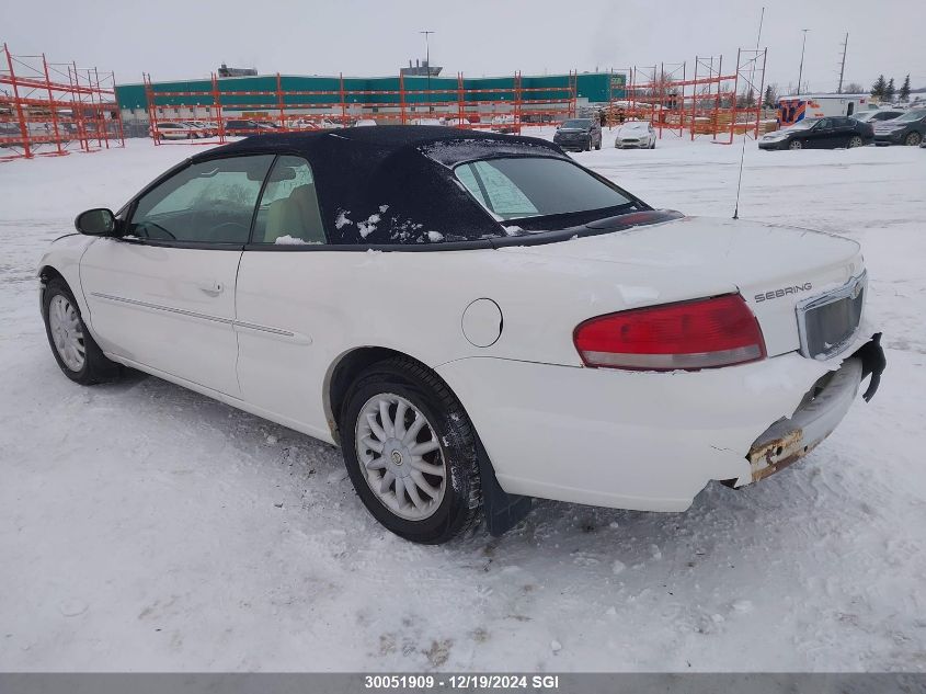 2003 Chrysler Sebring Limited VIN: 1C3EL65R13N562444 Lot: 30051909