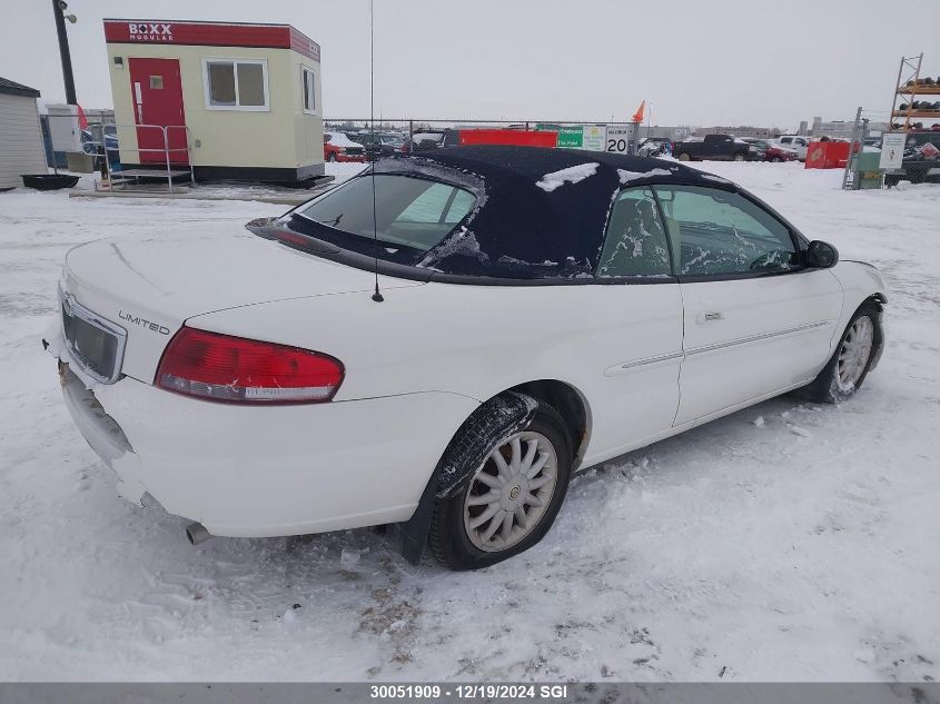 2003 Chrysler Sebring Limited VIN: 1C3EL65R13N562444 Lot: 30051909