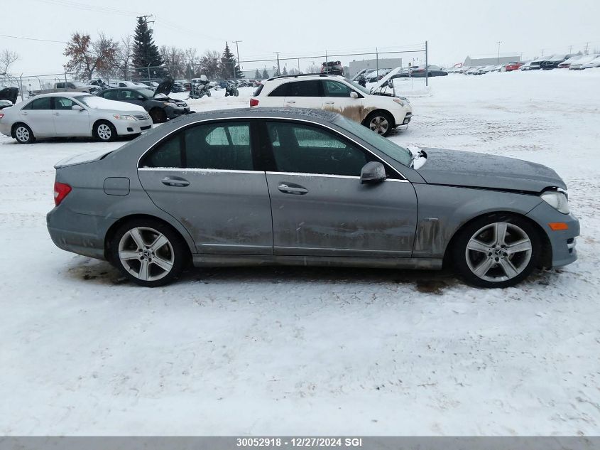 2012 Mercedes-Benz C 350 4Matic VIN: WDDGF8JB1CA691135 Lot: 30052918