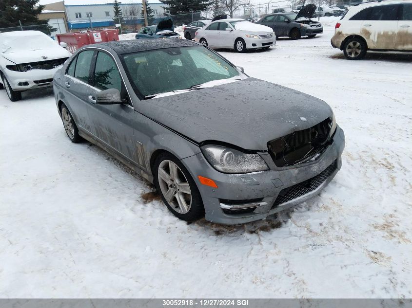 2012 Mercedes-Benz C 350 4Matic VIN: WDDGF8JB1CA691135 Lot: 30052918