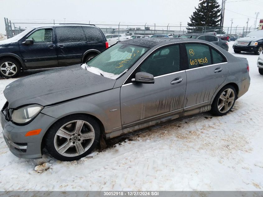 2012 Mercedes-Benz C 350 4Matic VIN: WDDGF8JB1CA691135 Lot: 30052918