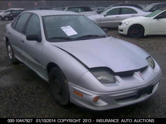 2001 Pontiac Sunfire Se VIN: 1G2JB524417398449 Lot: 10447927