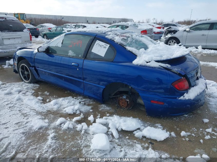 2005 Pontiac Sunfire VIN: 3G2JB12F35S167091 Lot: 17142749