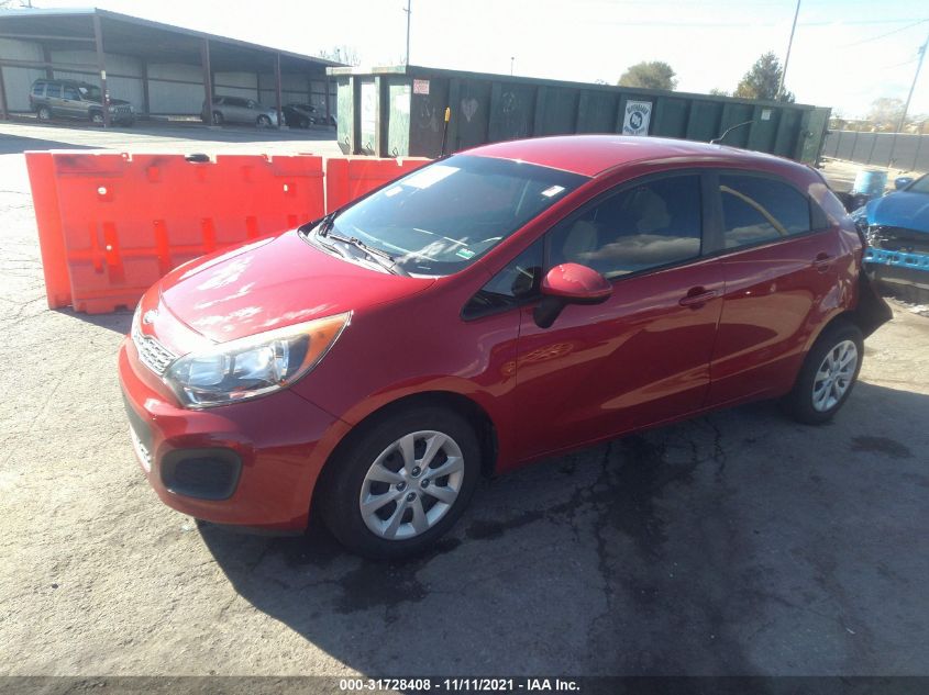 2014 Kia Rio Lx VIN: KNADM5A32E6334009 Lot: 31728408