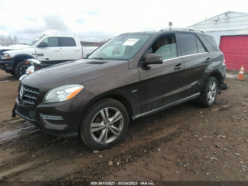 2012 Mercedes-Benz Ml 350 Bluetec VIN: 4JGDA2EB4CA043450 Lot: 36183521