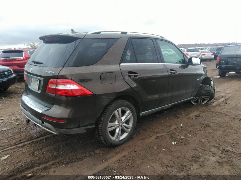 2012 Mercedes-Benz Ml 350 Bluetec VIN: 4JGDA2EB4CA043450 Lot: 36183521